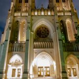 Nat'l Cathedral-Facade at Night